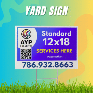 Yard Sign Standar (12x18 in)