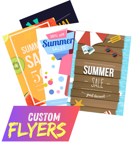 Ejemplos de flyers personalizados para promociones de pequeños negocios