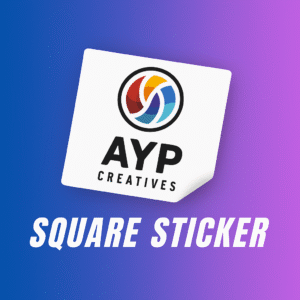Sticker square 2X2” (100 units)