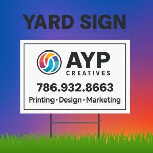 Yard signs 18x24” TWO SIDES (12 units)