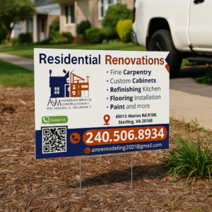 YARD SIGN 18x24” (2 units) two sides