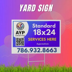 Yard Sign Standar (18x24 in)